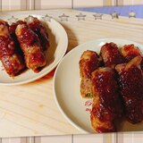 醤油麹を使って、豚肩ロース肉のネギ巻き